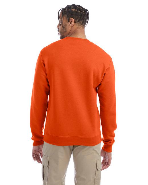 s600-champion-adult-powerblend-crewneck-sweatshirt - orange