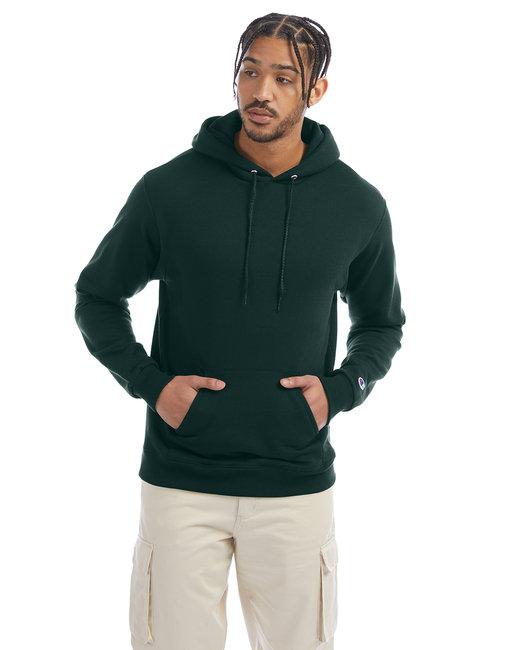 s700-champion-adult-powerblend-pullover-hooded-sweatshirt - dark-green