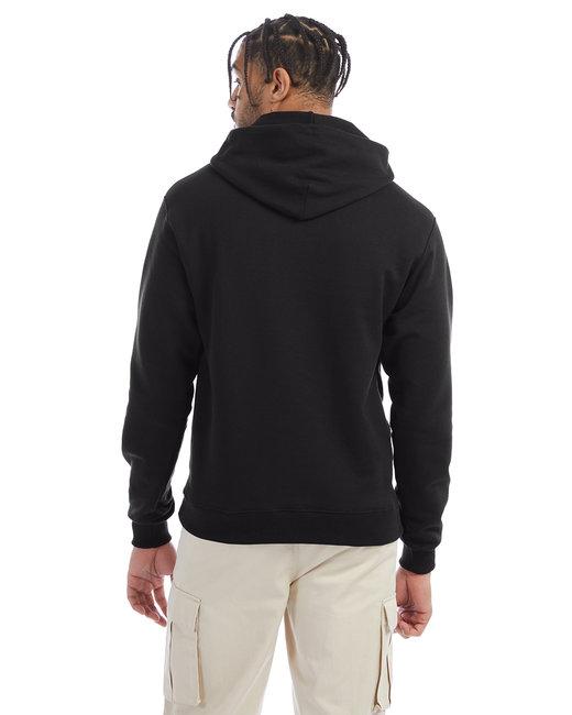 s700-champion-adult-powerblend-pullover-hooded-sweatshirt - black