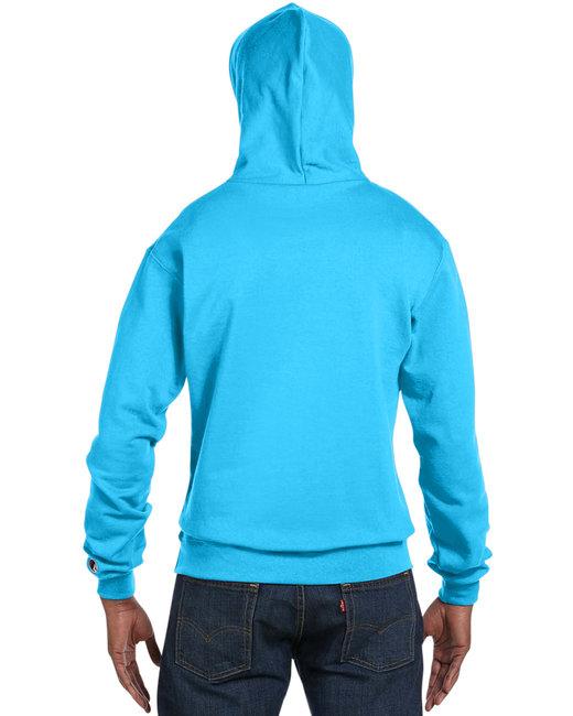 s700-champion-adult-powerblend-pullover-hooded-sweatshirt - blue-lagoon