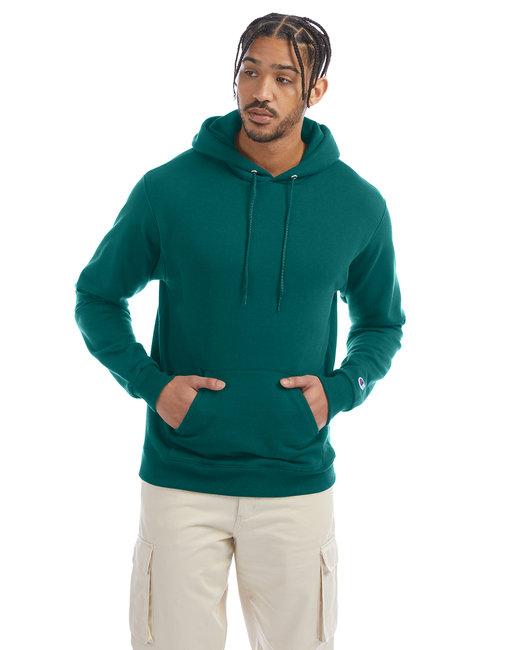 s700-champion-adult-powerblend-pullover-hooded-sweatshirt - emerald-green